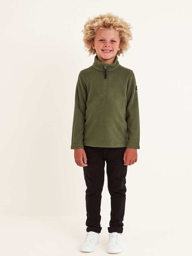 Tog 24 Green Toffolo Zip Neck Fleece - Image 1 of 6
