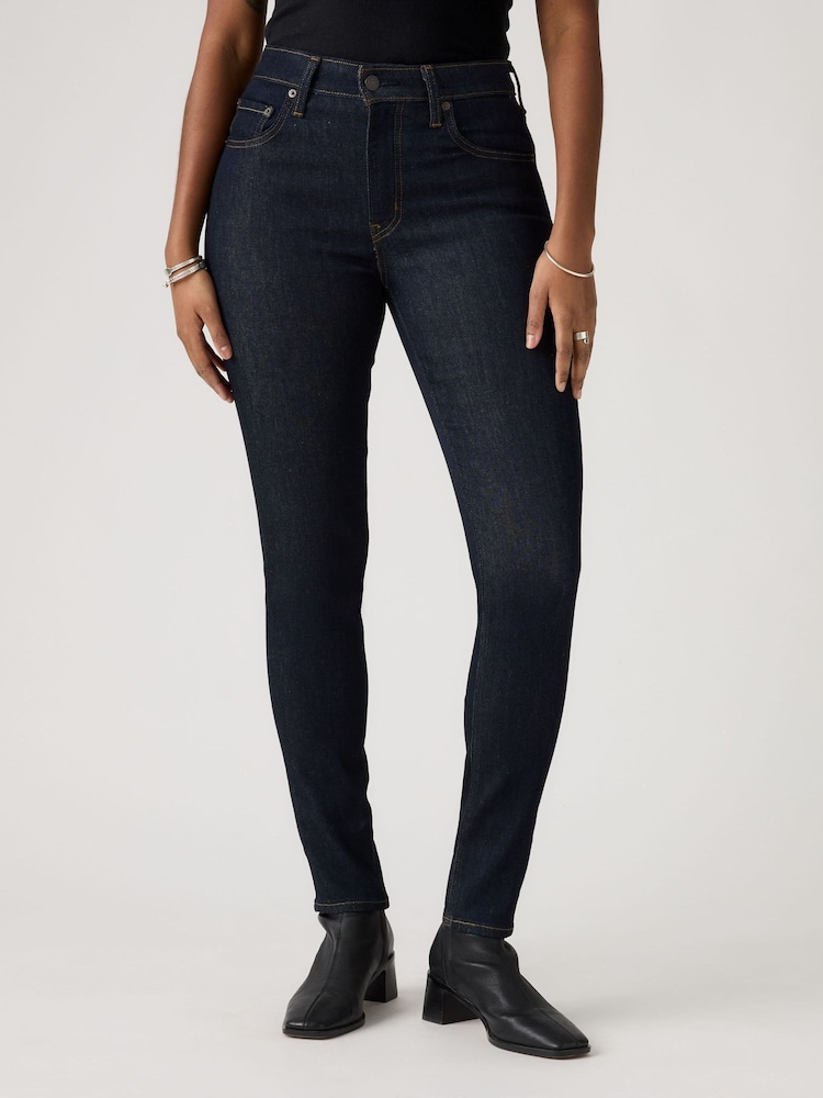 Levi's® Navy Blue 721 High-Rise Skinny Jeans - Image 1 of 4 Levi's® Navy Blue 721 High-Rise Skinny Jeans - Image 1 of 4