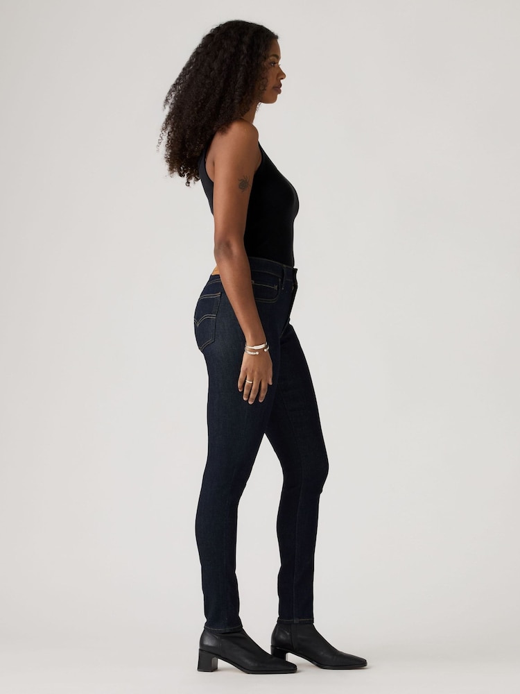 Levi's® Navy Blue 721 High-Rise Skinny Jeans - Image 2 of 4 Levi's® Navy Blue 721 High-Rise Skinny Jeans - Image 2 of 4