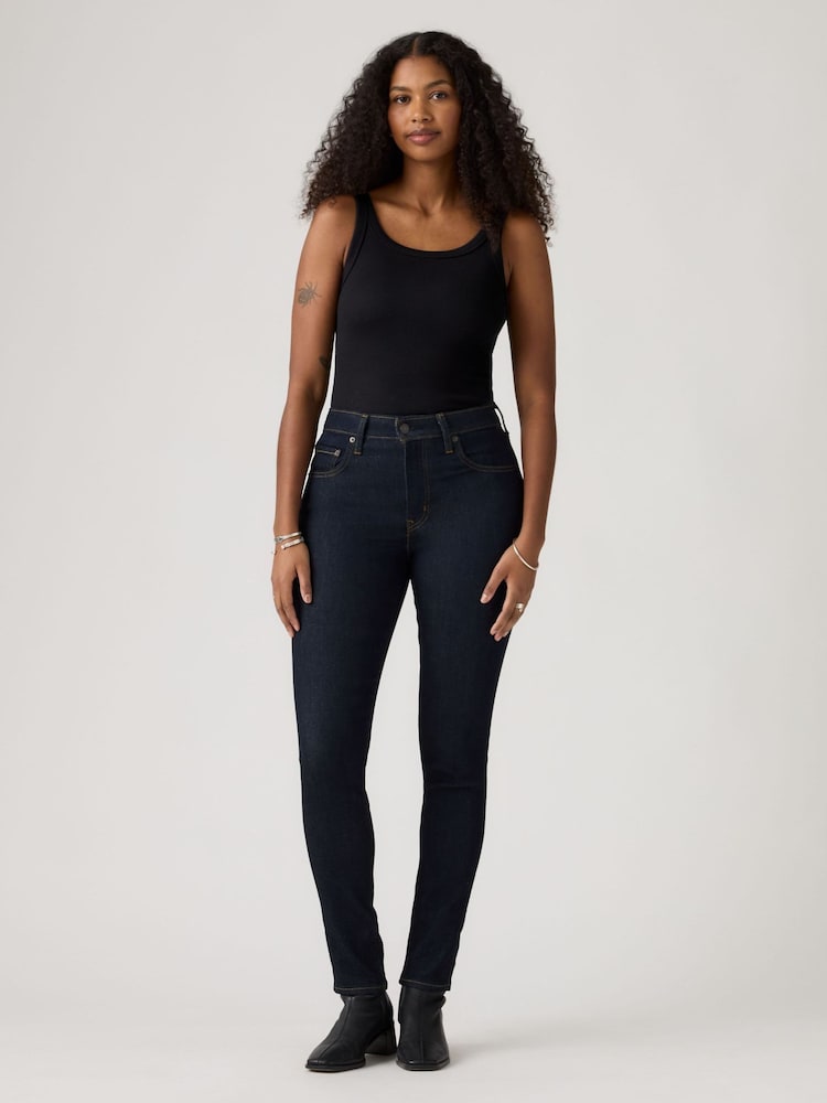 Levi's® Navy Blue 721 High-Rise Skinny Jeans - Image 4 of 4 Levi's® Navy Blue 721 High-Rise Skinny Jeans - Image 4 of 4