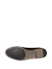 Clarks Black Dark Pat Hamble Wide Fit Loafer Shoes - Image 7 of 7