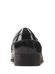 Clarks Black Pat Hamble Wide Fit Loafer Shoes - Image 2 of 6