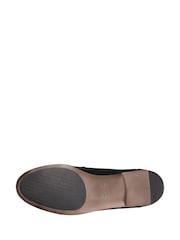 Clarks Black Pat Hamble Wide Fit Loafer Shoes - Image 5 of 6