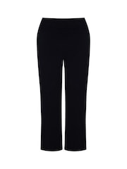 Live Unlimited Black Curve Jersey Wide Leg Trousers - Image 3 of 4