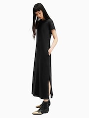 AllSaints Black Anna Maxi Dress - Image 3 of 7
