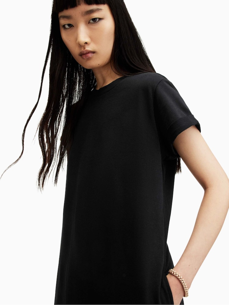 AllSaints Black Anna Maxi Dress - Image 5 of 7
