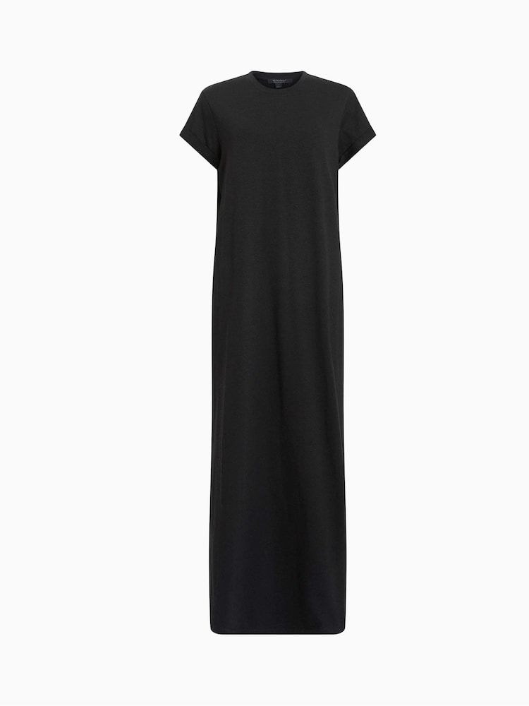 AllSaints Black Anna Maxi Dress - Image 7 of 7