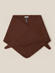 Қоңыр - Monsoon Taya Knitted Triangle Scarf - 2суретінің 1 суреті