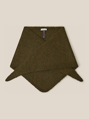 Жасыл - Monsoon Taya Knitted Triangle Scarf - 2суретінің 1 суреті