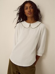 Monsoon Caris Collar Jersey Top - Bild 1 von 4