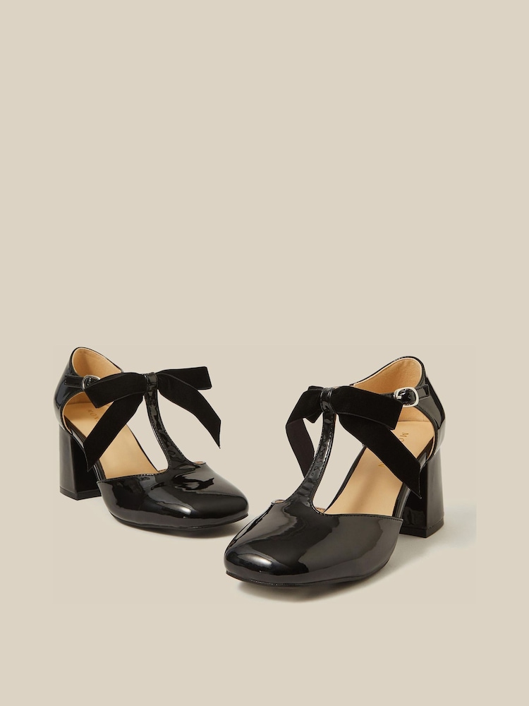 Monsoon Black Ashley Patent Mary Jane Heels - Image 1 of 5 Monsoon Black Ashley Patent Mary Jane Heels - Image 1 of 5