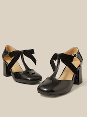 Monsoon Black Ashley Patent Mary Jane Heels - Image 2 of 5