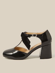 Monsoon Black Ashley Patent Mary Jane Heels - Image 3 of 5