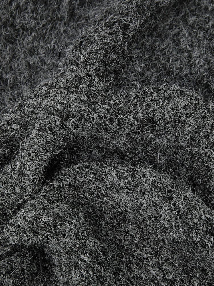 Monsoon Grey Tula Hooded Scarf - Image 2 of 2 Monsoon Grey Tula Hooded Scarf - Image 2 of 2