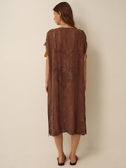 Monsoon La Palma Jacquard Midi Kaftan - Billede 2 af 4