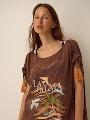 Monsoon La Palma Jacquard Midi Kaftan - Billede 3 af 4