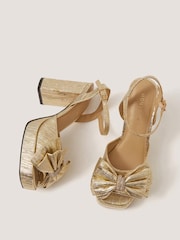Monsoon Iona Bow Platform Heels - Imagen 1 de 3