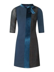 HotSquash Blue Princess Seam Dress With Velvet - Image 4 of 5