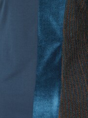 HotSquash Blue Princess Seam Dress With Velvet - Image 5 of 5