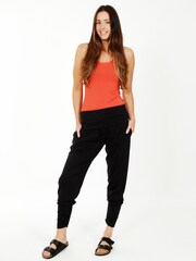 HotSquash Black Roll Top Harem Trousers - Image 2 of 3