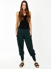 HotSquash Green Roll Top Harem Trousers - Image 2 of 4