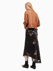 AllSaints Black Luisa Tanana Skirt - Image 2 of 7