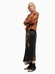 AllSaints Black Luisa Tanana Skirt - Image 3 of 7