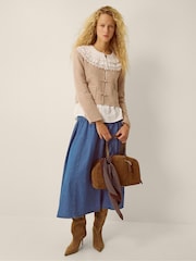 Monsoon Neve Knot Button Cardigan - Պատկեր 3 6-ից