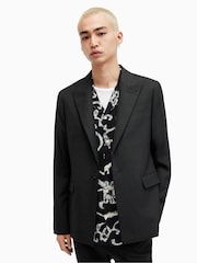 AllSaints Black Dima Blazer - Image 1 of 7