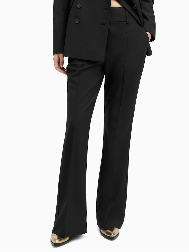 AllSaints Black Sevenh Trousers - Image 1 of 6