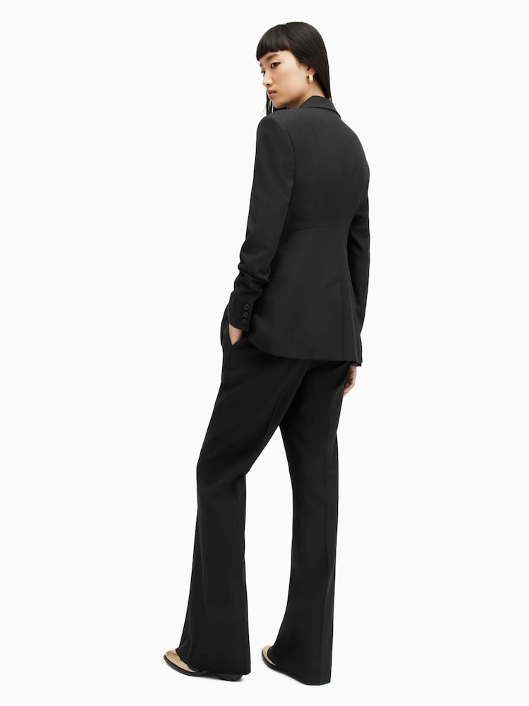 AllSaints Black Sevenh Trousers - Image 2 of 6