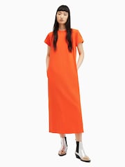 AllSaints Orange Anna Maxi Dress - Image 1 of 5