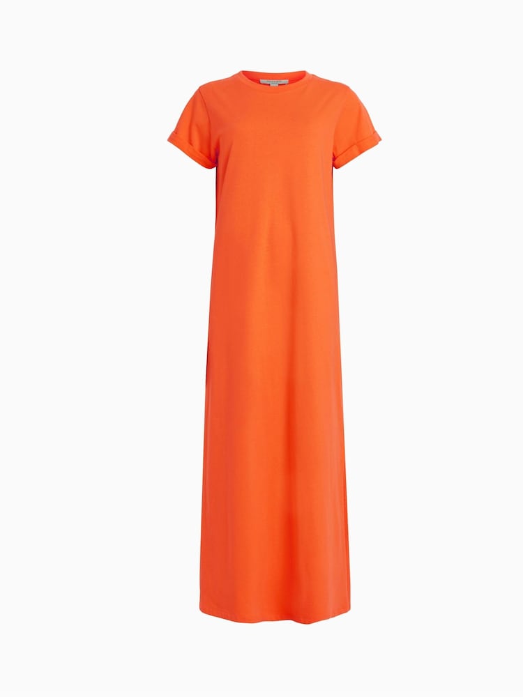AllSaints Orange Anna Maxi Dress - Image 5 of 5