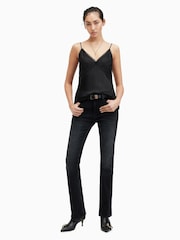 AllSaints Black Immy Cami Top - Image 4 of 8