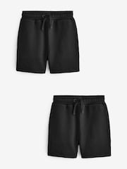 Clarks Black Sweat Shorts 2 Pack - Image 1 of 5