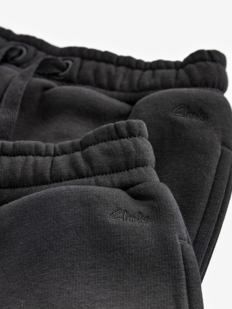 Clarks Black Sweat Shorts 2 Pack - Image 5 of 5