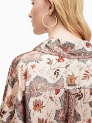 AllSaints Brown Charli Cascade Shirt - Image 5 of 6