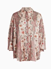 AllSaints Brown Charli Cascade Shirt - Image 6 of 6