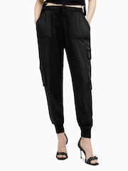 AllSaints Black Venus Joggers - Image 1 of 7
