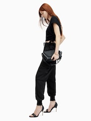 AllSaints Black Venus Joggers - Image 4 of 7