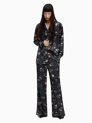 AllSaints Black Louisa Tanana Shirt - Image 4 of 7