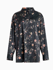AllSaints Black Louisa Tanana Shirt - Image 7 of 7