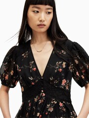 AllSaints Black Dinah Tanana Top - Image 5 of 6