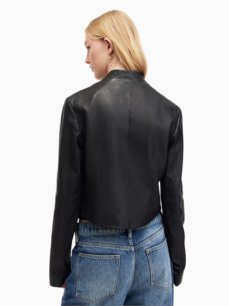 AllSaints Black Sadler Jacket - Image 2 of 7