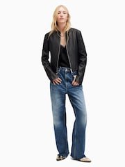AllSaints Black Sadler Jacket - Image 5 of 7