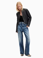 AllSaints Black Sadler Jacket - Image 6 of 7