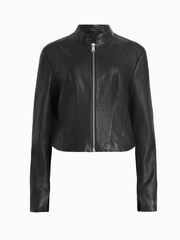AllSaints Black Sadler Jacket - Image 7 of 7