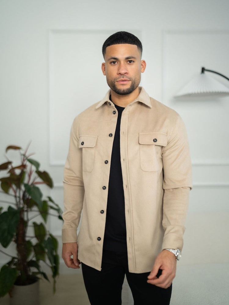 CAPO Nude Corduroy Overshirt - Image 1 of 5 CAPO Nude Corduroy Overshirt - Image 1 of 5