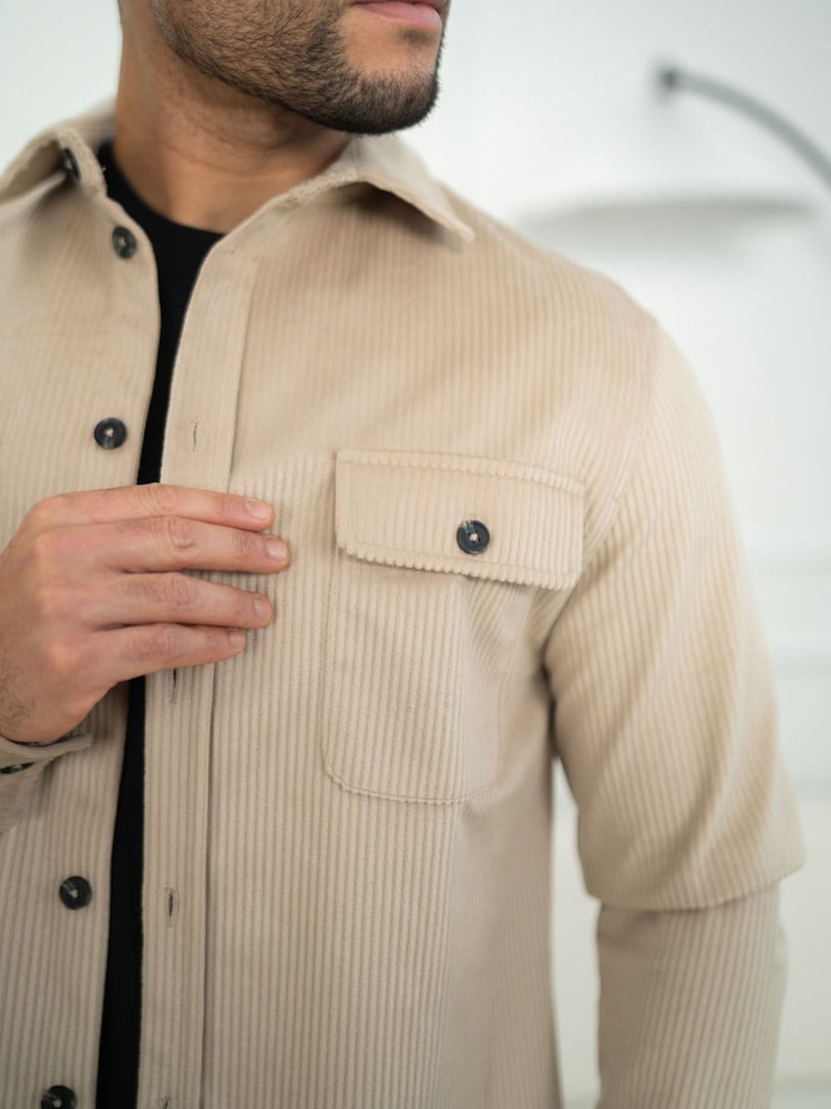 CAPO Nude Corduroy Overshirt - Image 5 of 5 CAPO Nude Corduroy Overshirt - Image 5 of 5