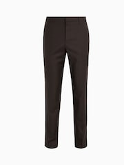 AllSaints Brown Thorpe Regular Fit Trousers - Image 6 of 6